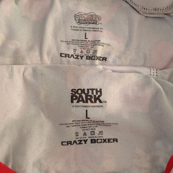 Crazy Boxer 2 Pairs SpongeBob And South Park Christmas Boxer Briefs Large - Picture 13 of 15